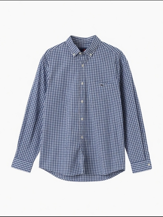 Vineyard Vines Other - Men's Vineyard Vines Blue and White Gingham Button-Down Shirt 2XL